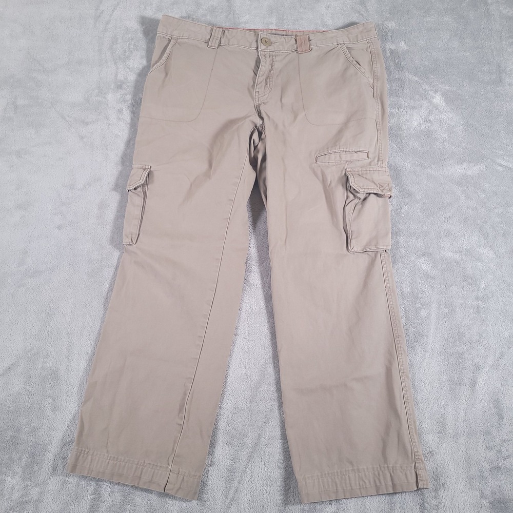 Dickies Cargo Pants Womens 12R Khaki Relaxed Fit Utility Pocket Workwear Outdoor